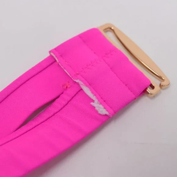 Victorias Secret Hottie Bikini Halter Top 36C Barbie Hot Pink Padded Sexy Swim - Picture 6 of 11